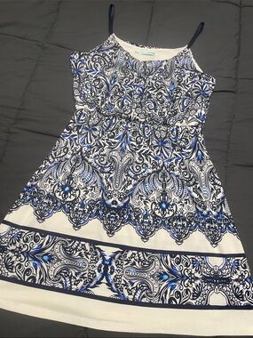 Maurices Navy & White Paisley-Print Sundress L66